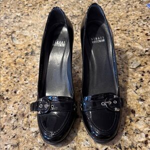 Stuart Weitzman Glossy Black Loafers
